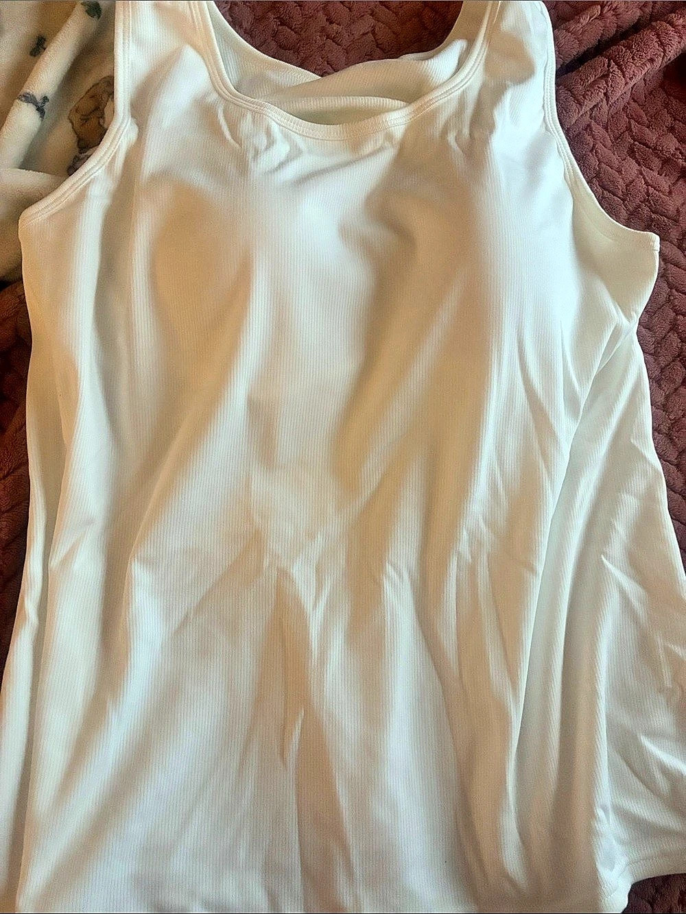 MADEWELL Ribbed Tank Top in White Like New
